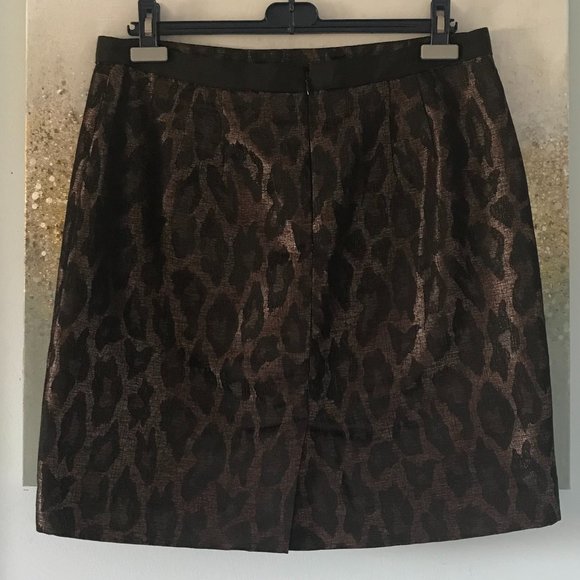 Ann Taylor Leopard Print Skirt (NWT) - Picture 6 of 13